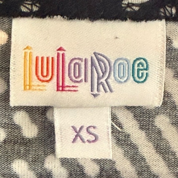 LuLaRoe Black and White Patterned Dress XS - Picture 4 of 4